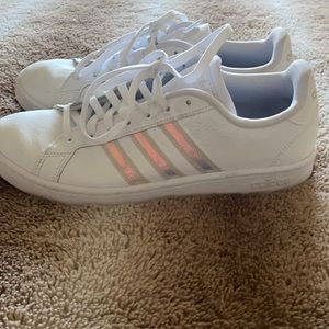 Women’s Adidas white sneakers